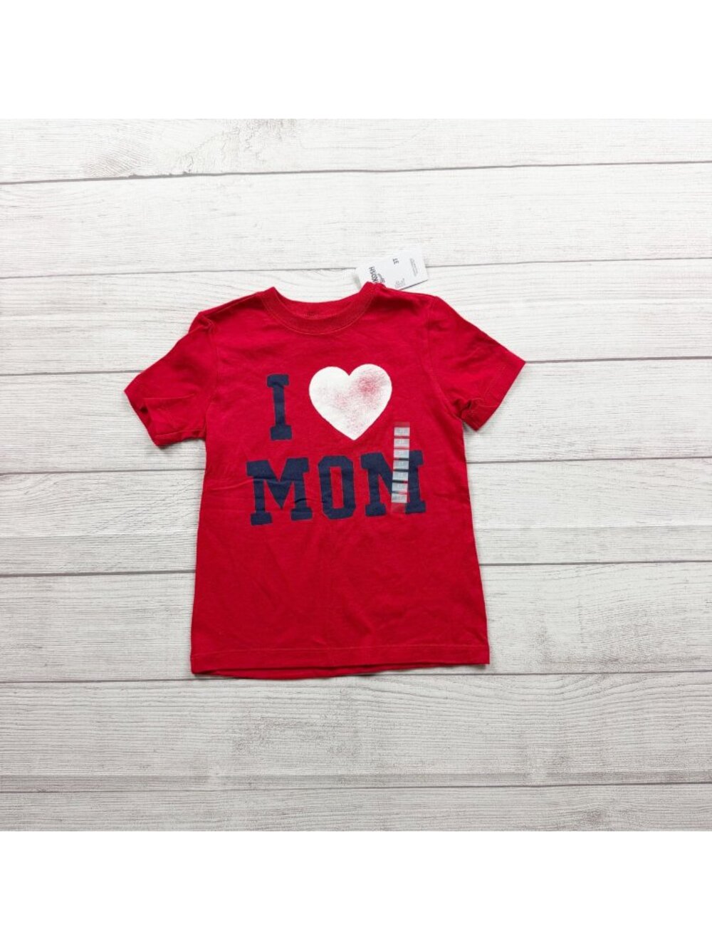 OshKosh Originals I Heart Mom Red Graphic Cotton Toddler T-Shirt NWT 3T